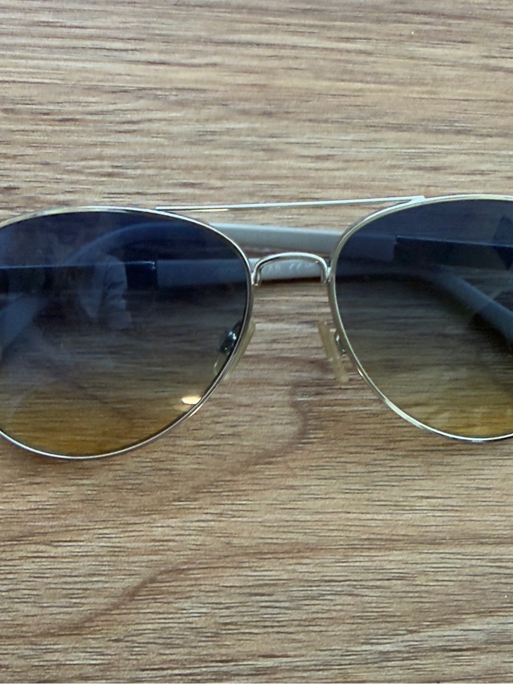 Rocawear Aviator Sunglasses with Gold Frame and Gradient Brown Lenses